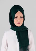 Tesettür giyim YEŞİL T 47220 Bonjela- Koton Şal