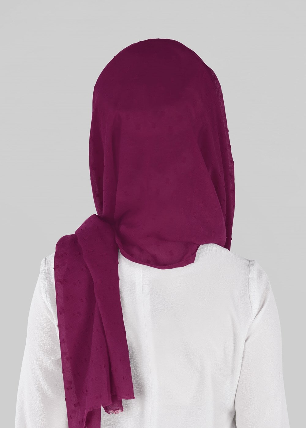 Vêtements hijab POURPRE T 48030 Polo İst.-İpeksi Krep Şal
