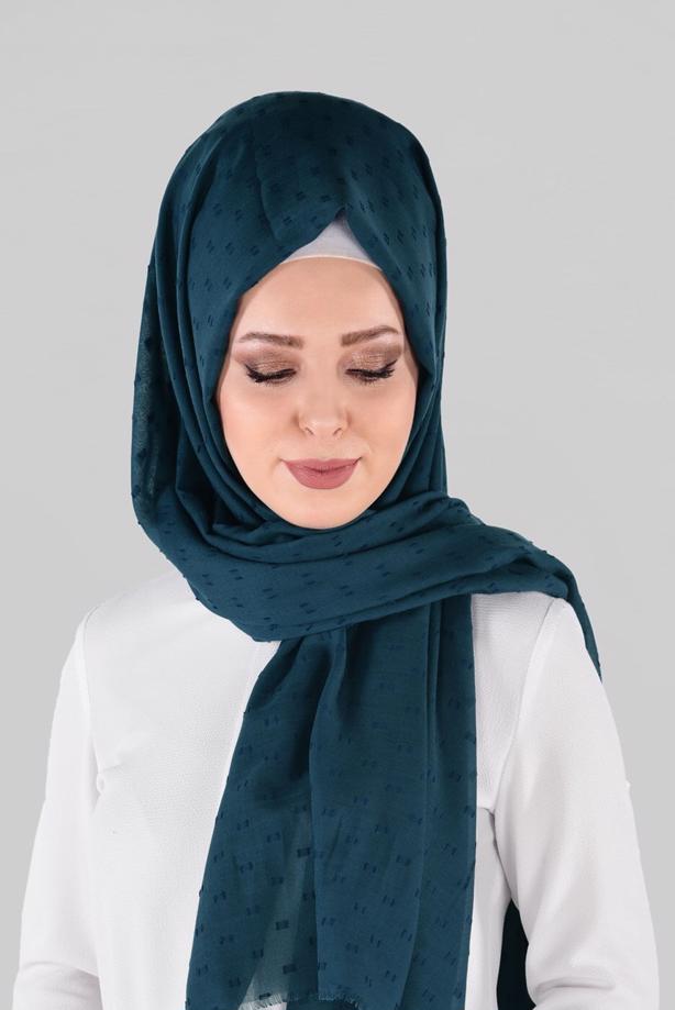 Vêtements hijab  T 48030 Polo İst.-İpeksi Krep Şal - TRENDTESETTÜR