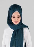 Vêtements hijab VERT T 48030 Polo İst.-İpeksi Krep Şal