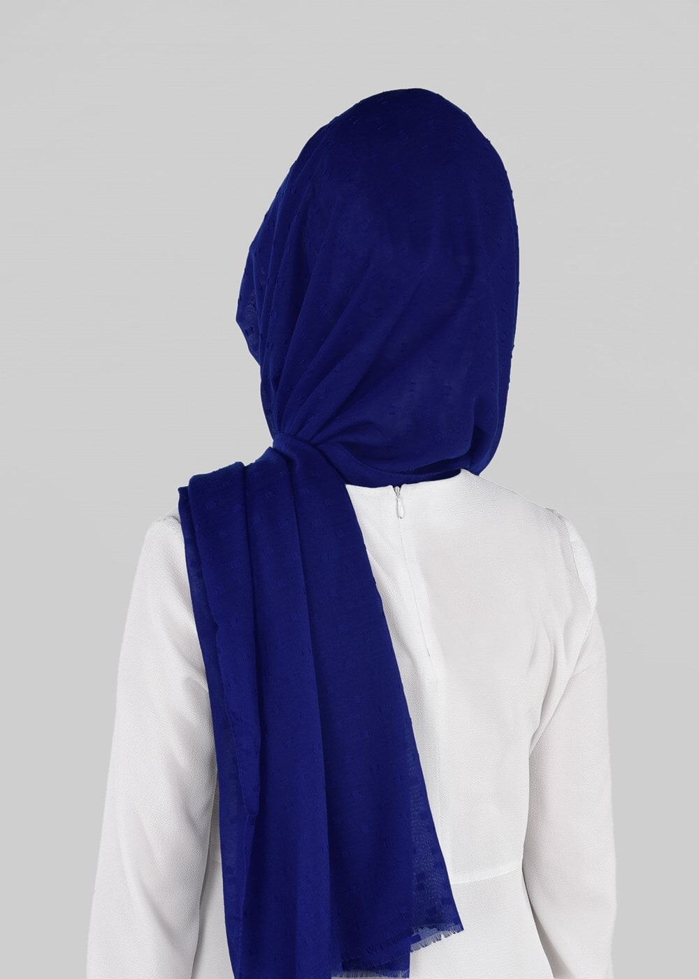 Vêtements hijab BLEU MARINE T 48030 Polo İst.-İpeksi Krep Şal