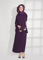 Vêtements hijab POURPRE  JUPE PLISSÉE 2 PIÈCES 791