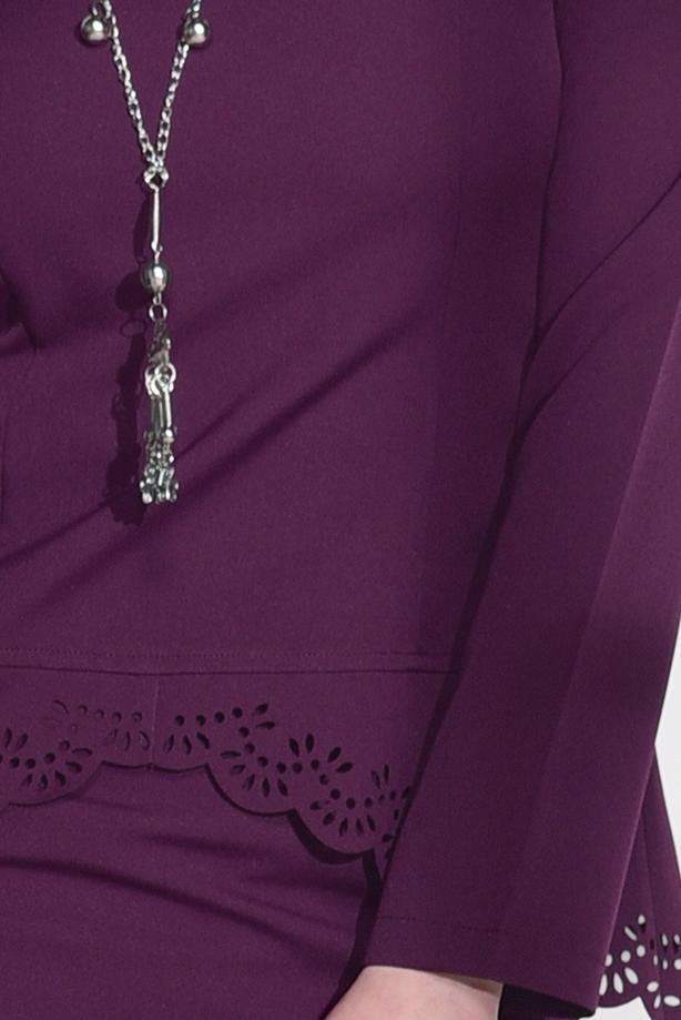 Vêtements hijab   LASER CUT SKIRTED SUIT T 801 - TRENDTESETTÜR