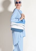 Vêtements hijab BLEU COSTUME JUPE PLISSÉE 3526