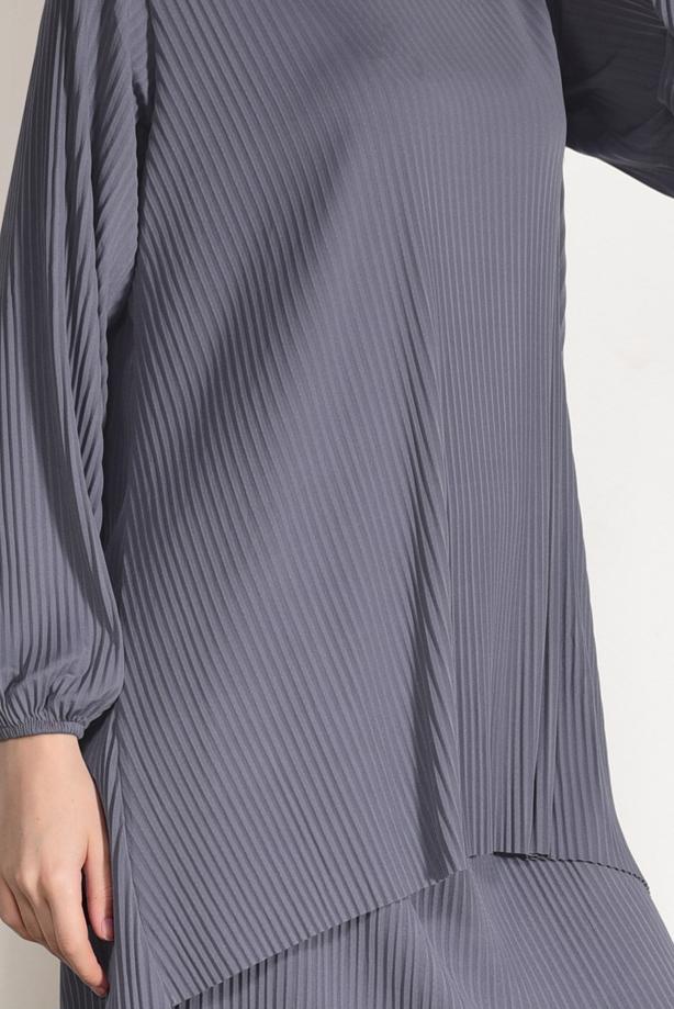 Vêtements hijab  PLEATED SKIRTED SUIT 3526  - TRENDTESETTÜR