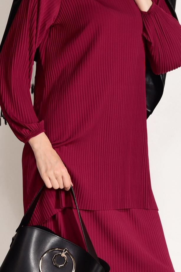 Vêtements hijab  PLEATED SKIRTED SUIT 3526  - TRENDTESETTÜR