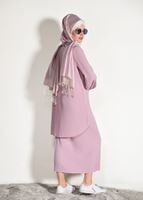 Vêtements hijab POUDRE COSTUME JUPE PLISSÉE 3526