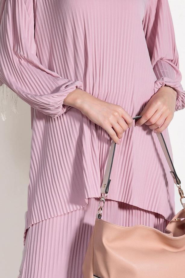 Vêtements hijab  PLEATED SKIRTED SUIT 3526  - TRENDTESETTÜR