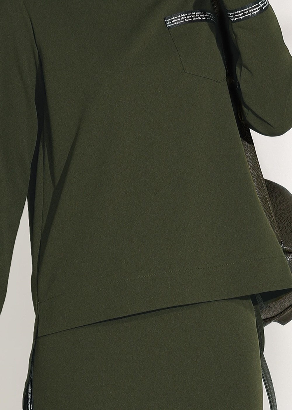 Vêtements hijab KAKI COSTUME JUPE 2 PIÈCES 8004