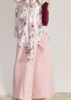Hijab clothing POWDER FLORAL SUIT WITH PANTS 985 