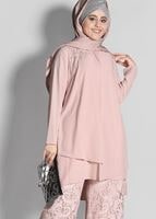 Tesettür giyim PUDRA T 3364P New Loren 2′li Pant. Takım-Alv Fashion