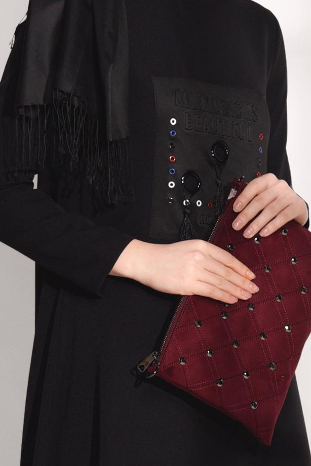 Vêtements hijab  CREST DETAILED SUIT WITH PANTS 4825   - TRENDTESETTÜR