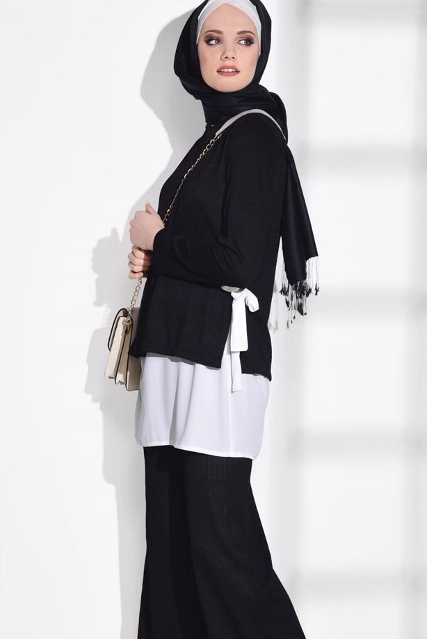 Vêtements hijab   SUIT WITH PANTS 5756 - TRENDTESETTÜR