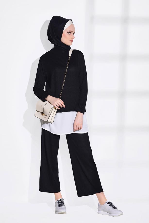 Vêtements hijab   SUIT WITH PANTS 5756 - TRENDTESETTÜR