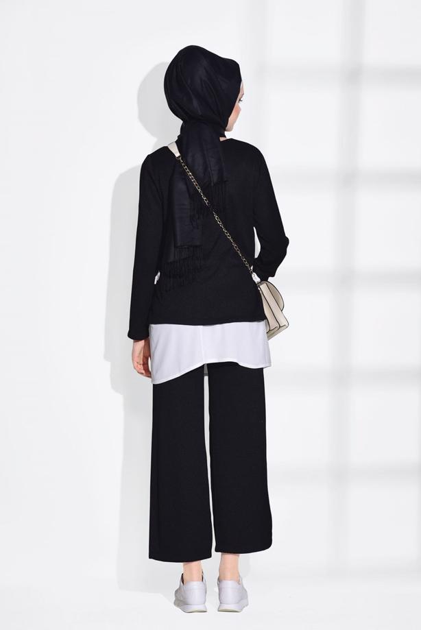 Vêtements hijab   SUIT WITH PANTS 5756 - TRENDTESETTÜR