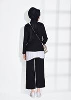 Vêtements hijab NOIR COSTUME AVEC PANTALON 5756