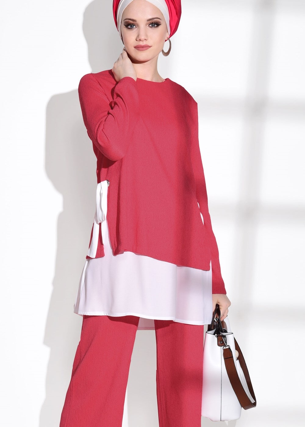 Vêtements hijab CORAIL COSTUME AVEC PANTALON 5756