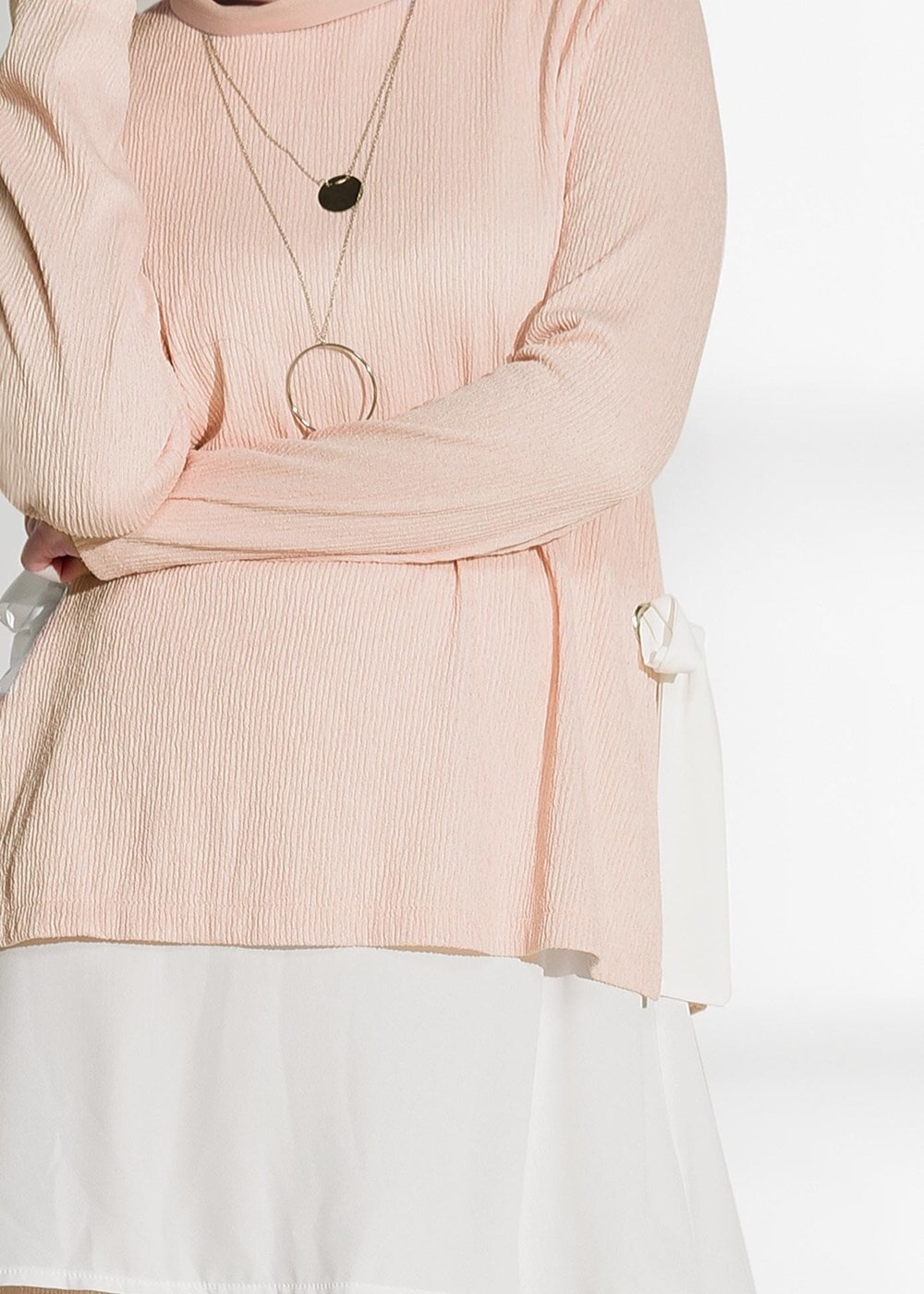 Vêtements hijab POUDRE COSTUME AVEC PANTALON 5756