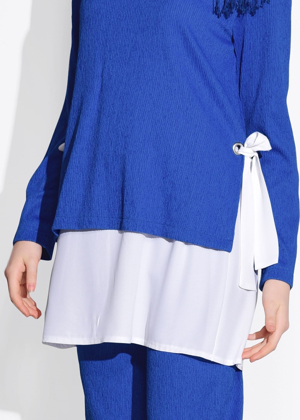 Vêtements hijab BLEU MARINE COSTUME AVEC PANTALON 5756