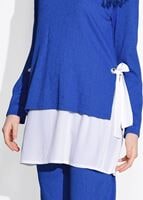 Vêtements hijab BLEU MARINE COSTUME AVEC PANTALON 5756