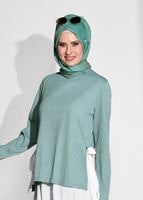 Hijab clothing GREEN  SUIT WITH PANTS 5756