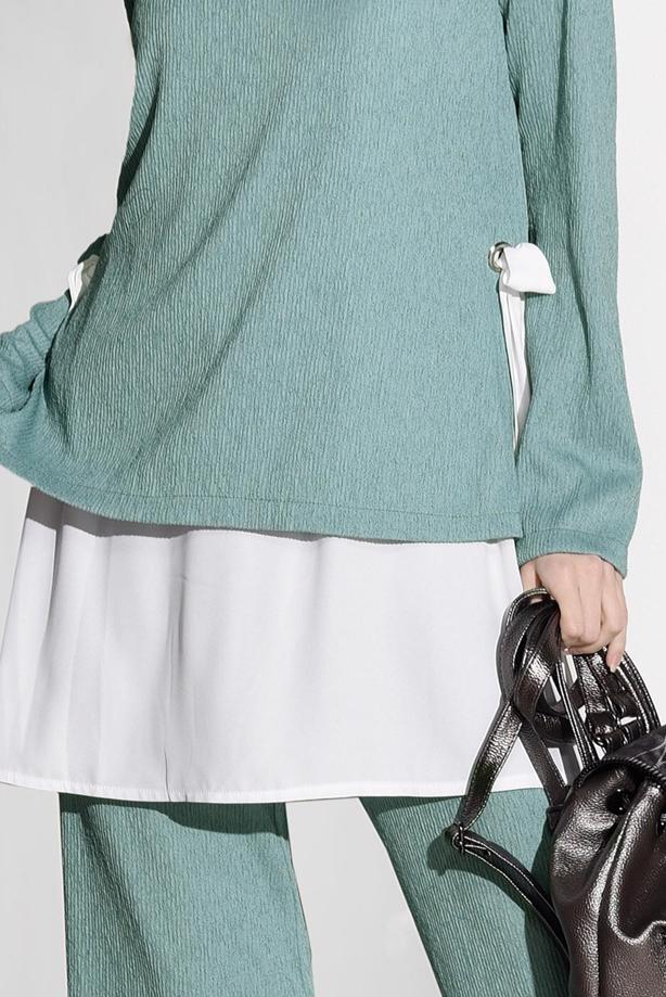 Vêtements hijab   SUIT WITH PANTS 5756 - TRENDTESETTÜR