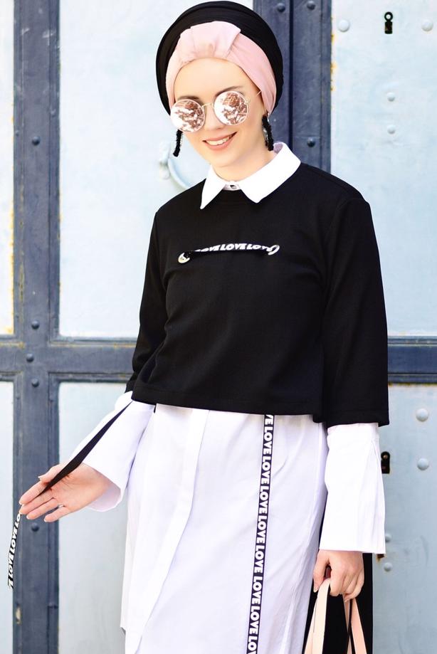 Vêtements hijab  STRIPED TUNIC 6556  - TRENDTESETTÜR