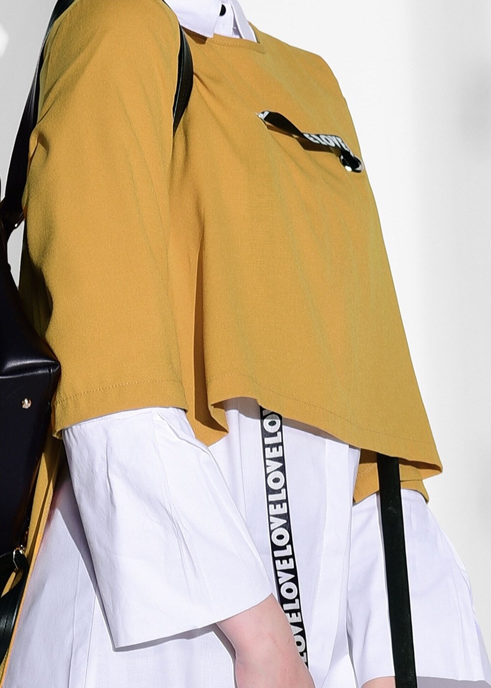 Vêtements hijab ORANGE TUNIQUE À RAYURES 6556