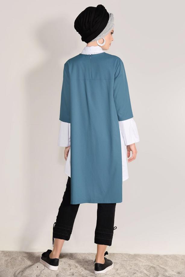Vêtements hijab  STRIPED TUNIC 6556  - TRENDTESETTÜR