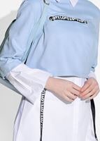 Vêtements hijab BLEU TUNIQUE À RAYURES 6556