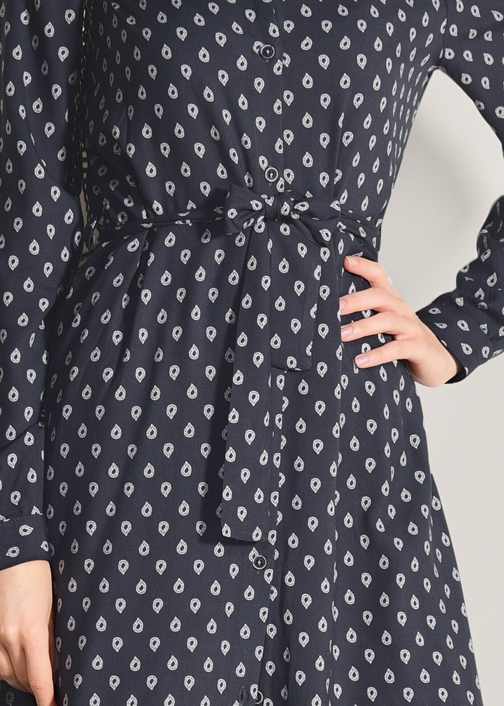 Vêtements hijab GRIS TUNIQUE IMPRIMÉE 20082-3