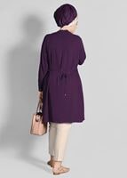 Tesettür giyim MOR T 62781-1 Elegance- İnci Detaylı Tunik