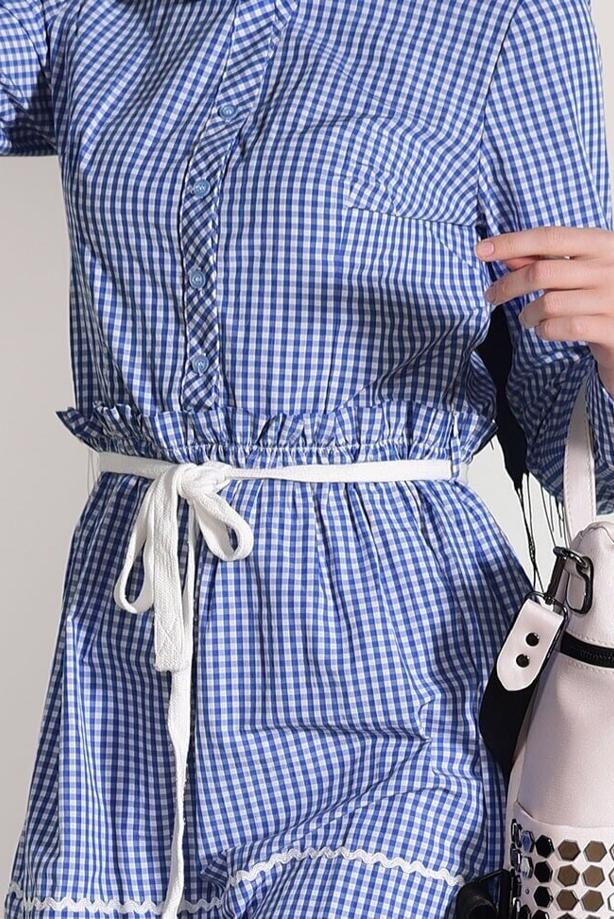 Vêtements hijab  CHECKED TUNIC T 050062  - TRENDTESETTÜR