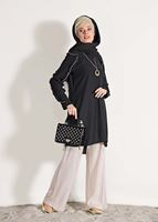 Vêtements hijab NOIR JUPE EN FALBALAS DÉTAİLLÉ 162310