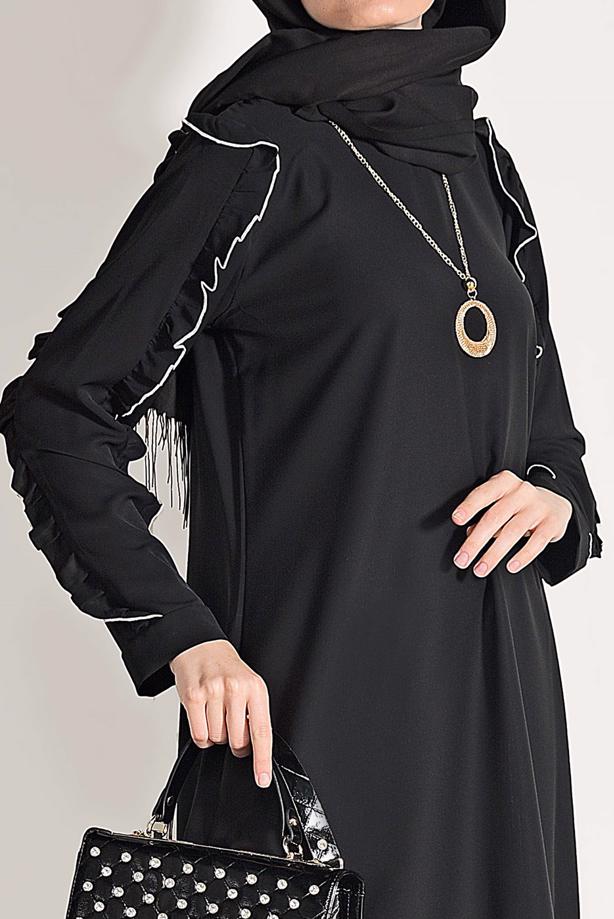 Vêtements hijab  RUFFLE DETAILED TUNIC 162310 - TRENDTESETTÜR