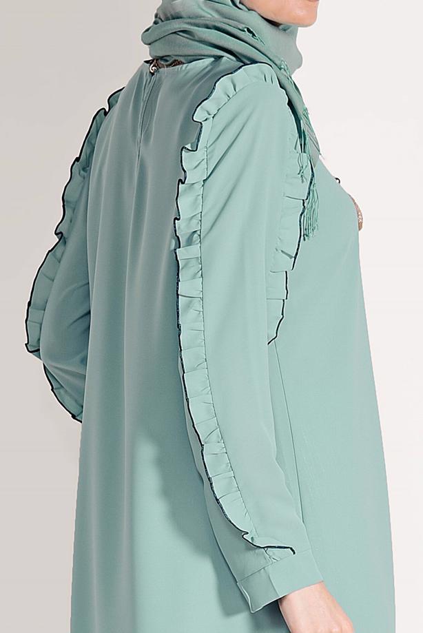 Hijab clothing  RUFFLE DETAILED TUNIC 162310 - TRENDTESETTÜR