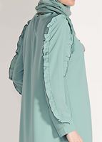Hijab clothing GREEN RUFFLE DETAILED TUNIC 162310