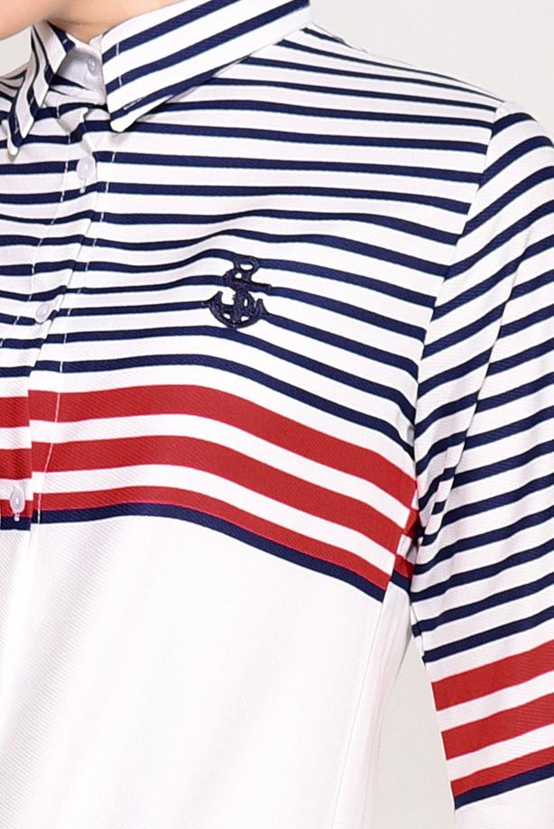 Vêtements hijab  STRIPE DETAIL TUNIC T 3809  - TRENDTESETTÜR