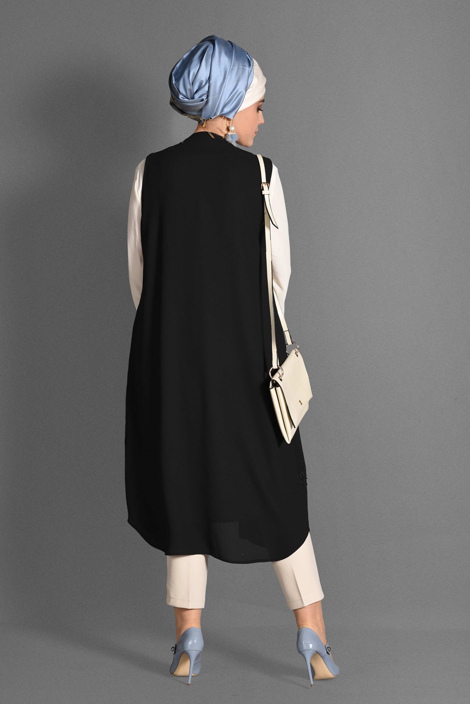 Vêtements hijab NOIR TUNIQUE HIJAB 2 PIÈCES T 4537