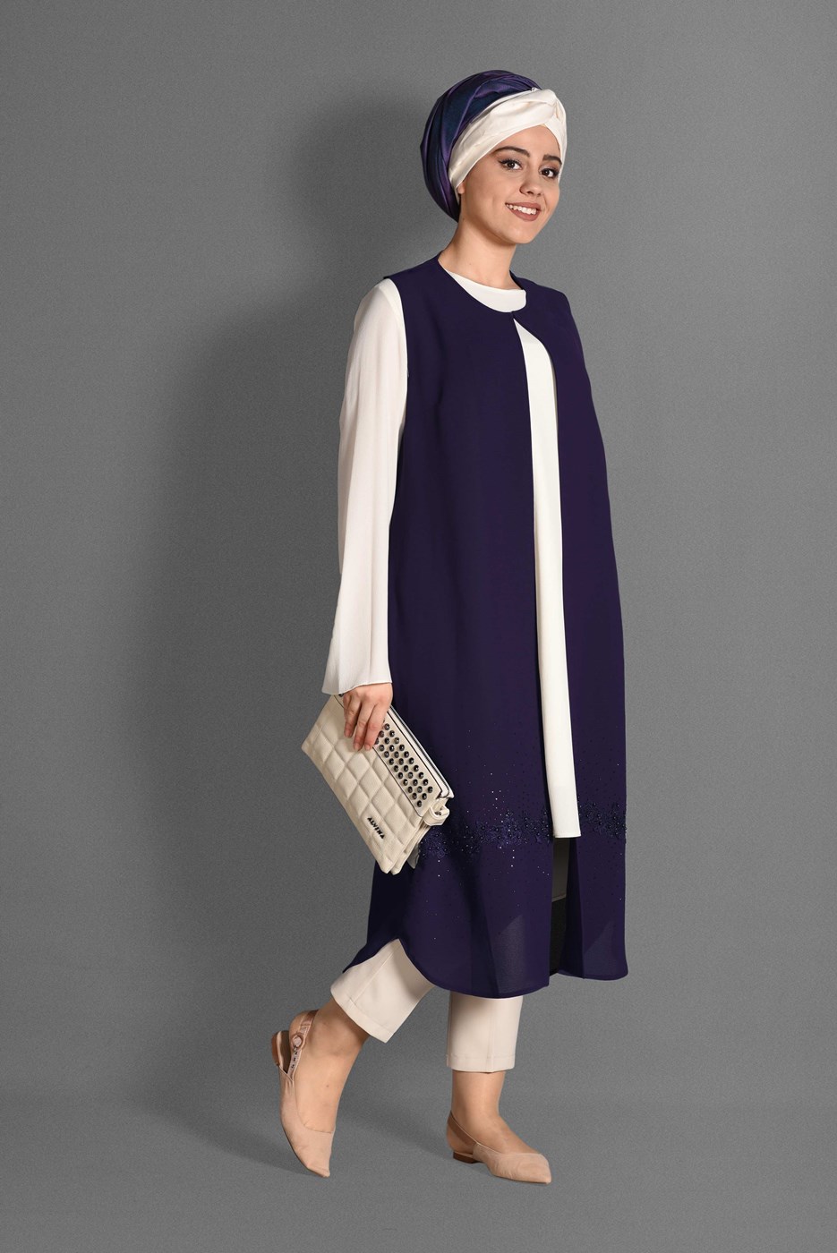 Tesettür giyim MOR T 4537 Milas 2&prime;Lİ Tesettür Tunik-Alv Fashion