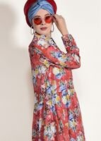 Hijab clothing CORAL PRINTED TUNIC 4697-1 