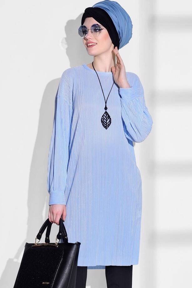 Hijab-Kleidung  T 612310 Lafaba-Piliseli Tunik - TRENDTESETTÜR