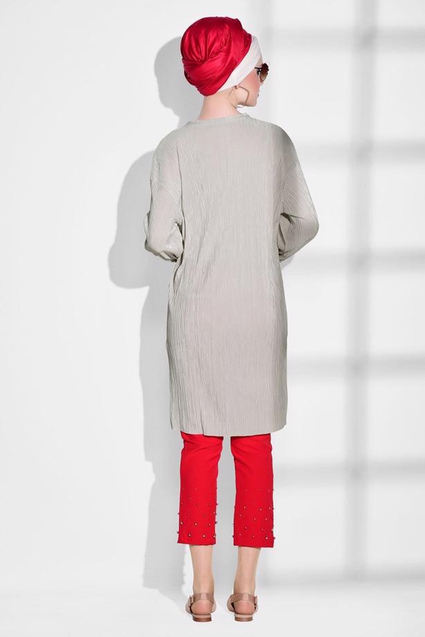 Hijab-Kleidung  T 612310 Lafaba-Piliseli Tunik - TRENDTESETTÜR