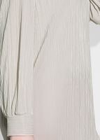 Tesettür giyim BEJ T 612310 Lafaba-Piliseli Tunik