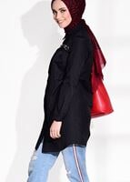 Vêtements hijab NOIR TUNIQUE 8878-1