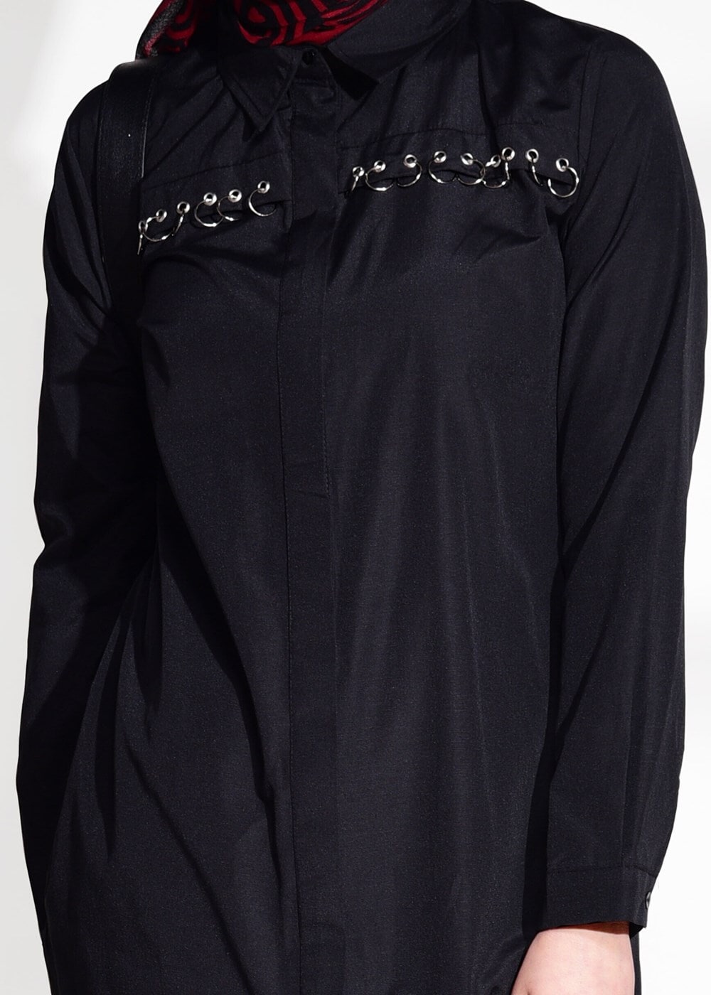 Vêtements hijab NOIR TUNIQUE 8878-1