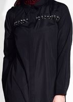 Vêtements hijab NOIR TUNIQUE 8878-1