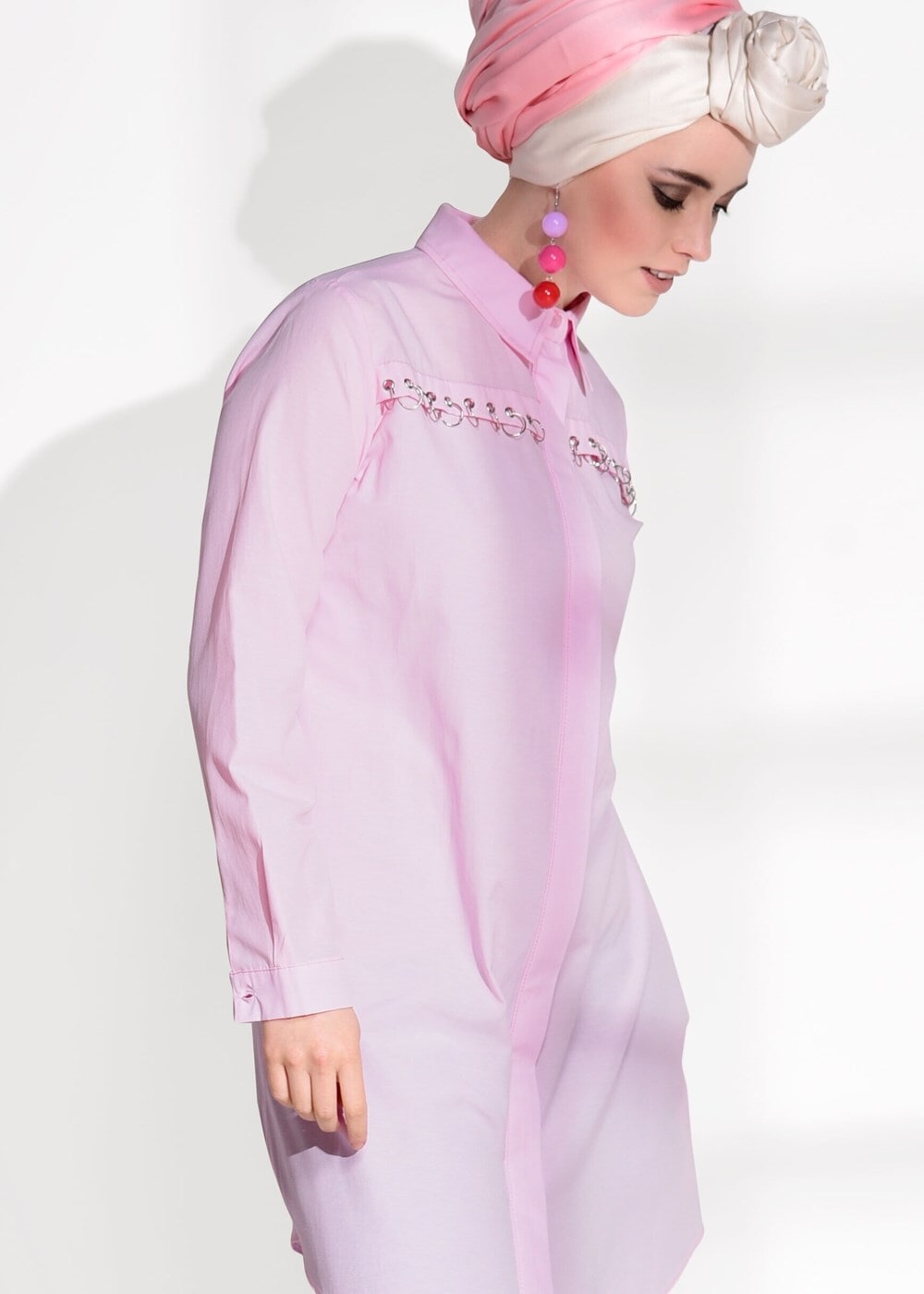 Vêtements hijab POUDRE TUNIQUE 8878-1