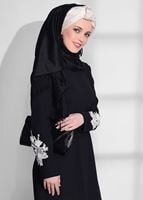 Hijab clothing BLACK FLOWER PRINTED TUNIC 891310 