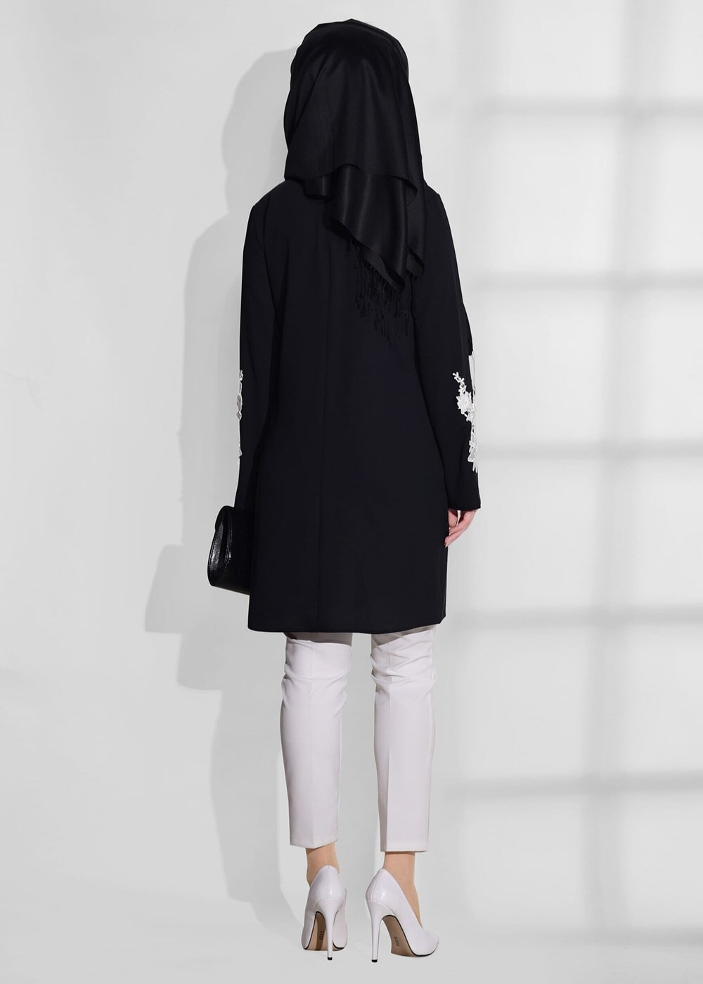 Hijab clothing BLACK FLOWER PRINTED TUNIC 891310 